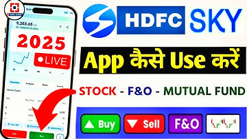 ✅ HDFC Sky app kaise use kare - hdfc demat account opening process - hdfc sky app demo - Full Guide