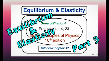 Equilibrium and Elasticity-Tutorial- Part III