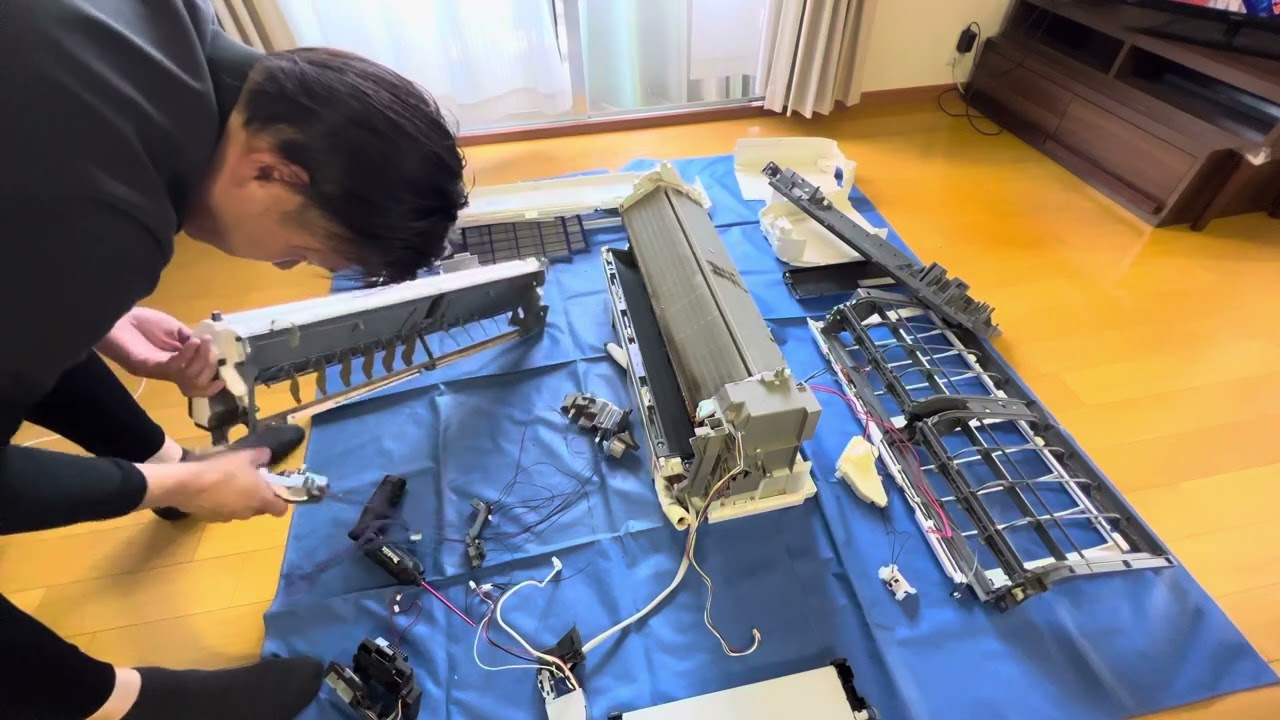 11分36秒でバラシ エアコン分解クリーニング 霧ヶ峰 MSZ-EM6316E4S