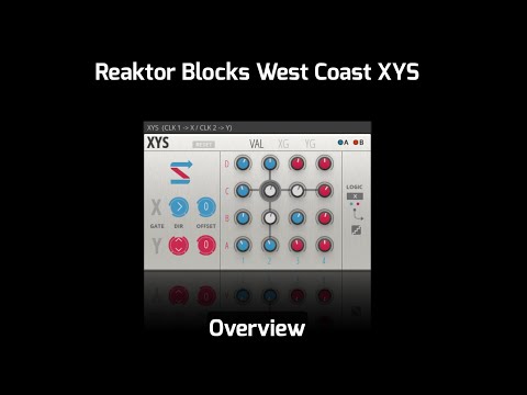 Native Instruments Reaktor Blocks XYS Overview