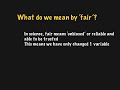 Understanding Fair Testing in Experiments