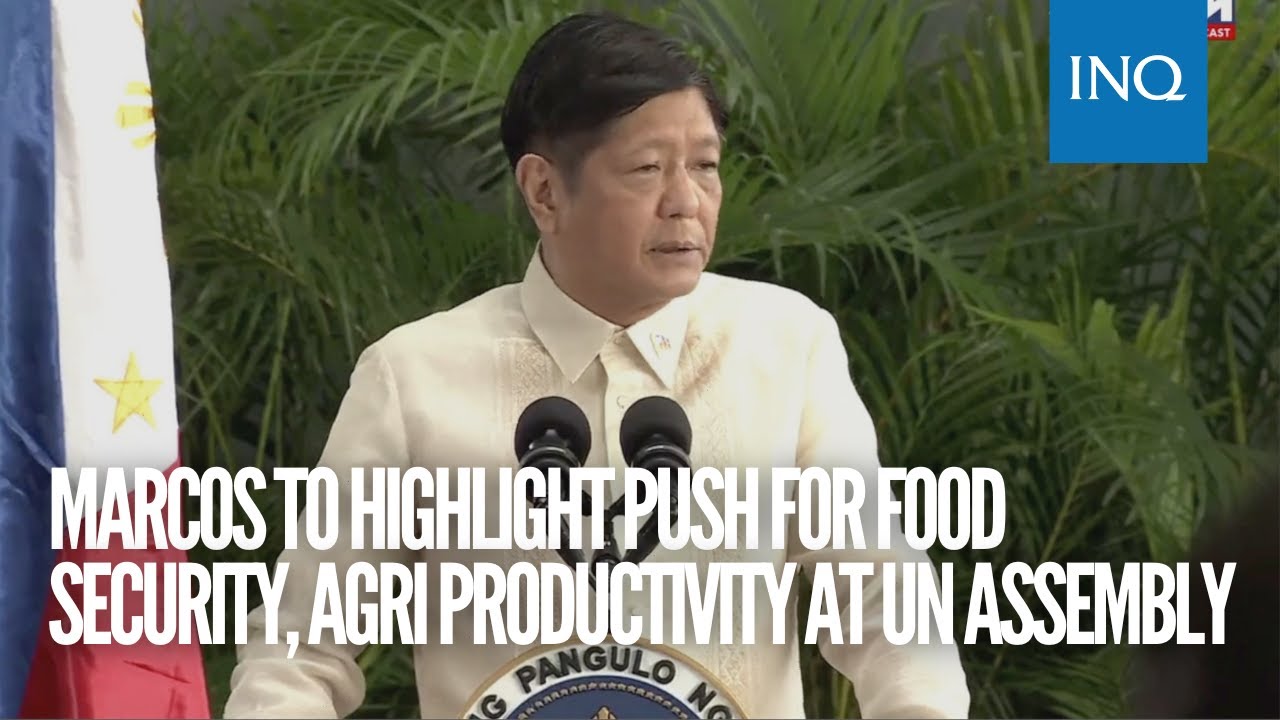 Marcos Program Marcos to highlight admin’s push for food security, agri productivity ...