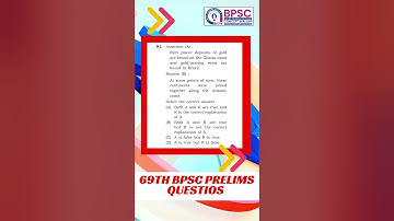 69th BPSC Prelims Questions. #shorts #bpscprelims2023