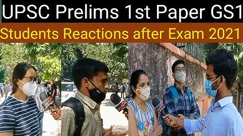 UPSC CSE Prelims 1st Paper🔥 |GS1 | Students Reactions after Exam 2021-22 |10th October 2021