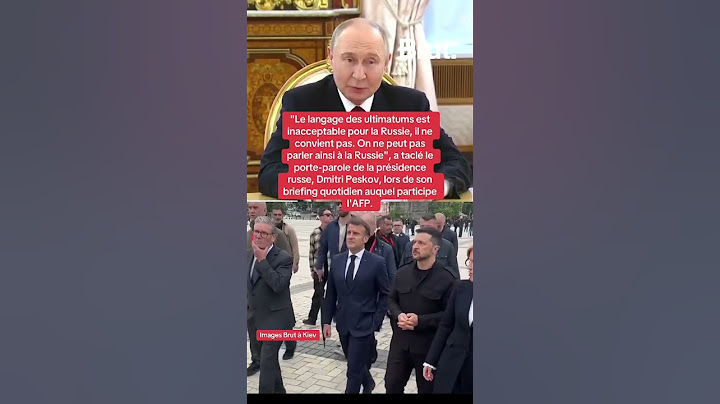 Dernière minute - Le Kremlin a qualifié d’inacceptable l’ultimatum lancé à Moscou.