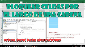 Bloquear celdas por el largo de una cadena - VBA Excel