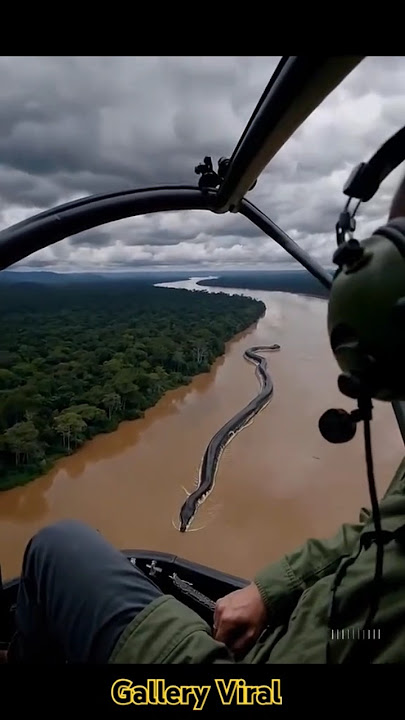 VIRAL‼️😱 Pilot ini merekam puluhan ular raksasa di sungai Amazon #shorts #videoviral #youtubeshorts