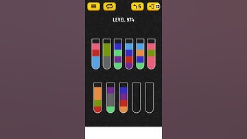 【Water Sort Puzzle】 Level 974