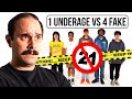 Bouncer guesses who is underage vs 4 fake