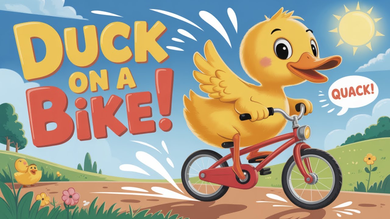 Duck on a Bike Song | Fun Kids’ Song About a Duck Riding a Bike | Sing Along for Preschoolers