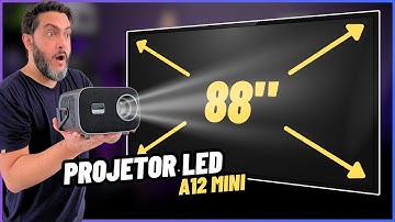 MINI PROJETOR LED (com Android) Vevshao A12 Mini ótimo Custo x Beneficio!