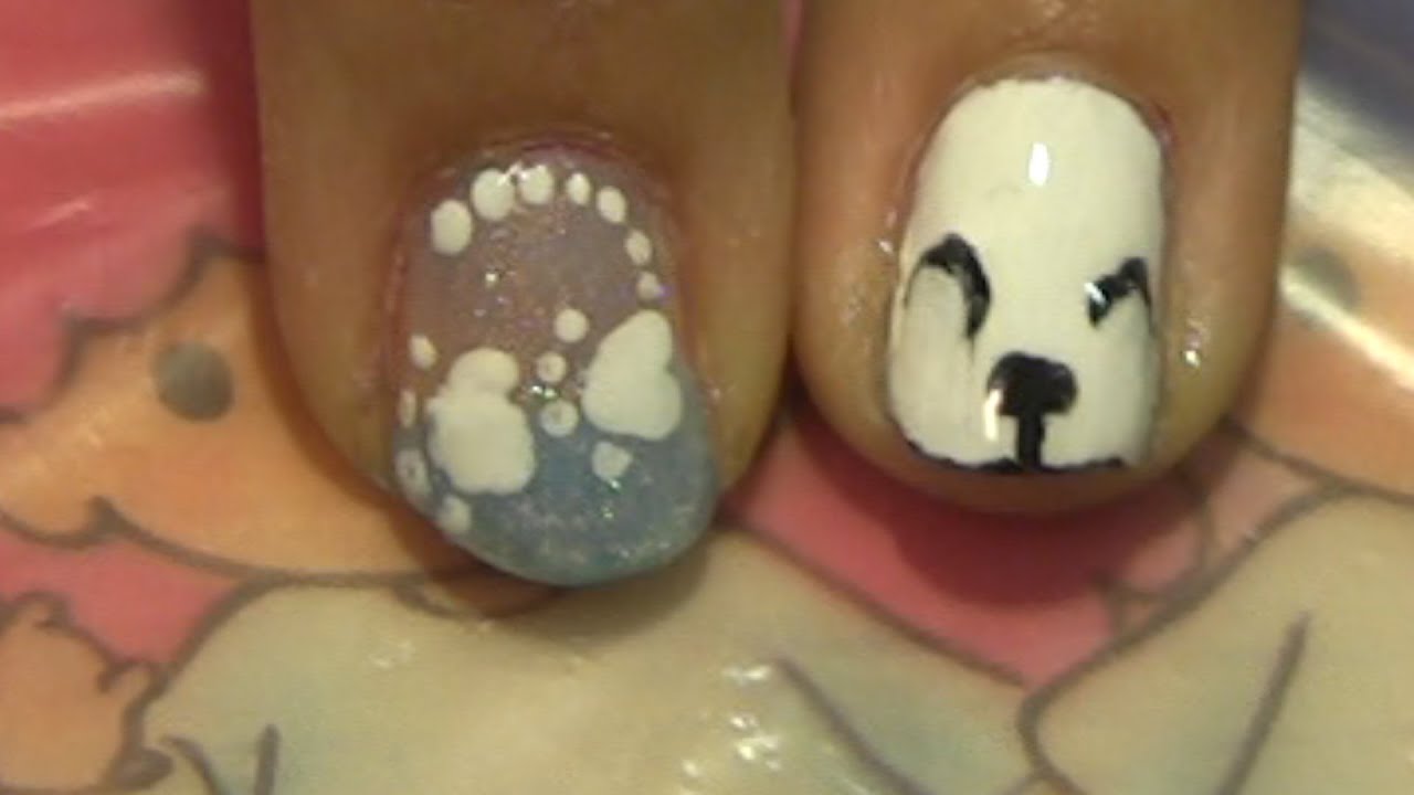 1. Cute Polar Bear Nail Art Designs for Winter - wide 5