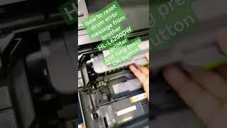how to reset drum error message from brother HL-L6200DW printerJust long press OK button