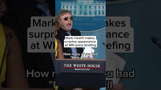 Mark Hamil makes surprise appearance at WH press briefing