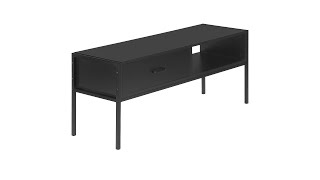 I 2874 TV Stand - 48"L / Black / Black Metal - Monarch Specialties