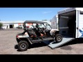 RZR 4 fits in a 19' Toy Hauler!