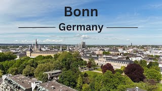 Bonn - germany by drone in cinematic 4K