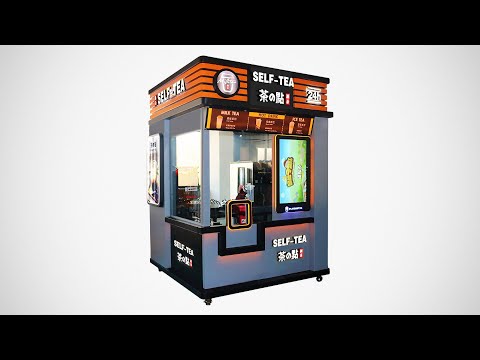 Robotic Arm Smart Milk Tea Vending Machine by iPlaysmart