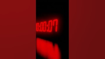 Countdown digital clock timer using blender