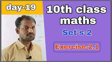 Exercise-2.1 || Sets.. Chapter-2 || 10th Class Maths in Telugu 2021 || Anil Tv Educations