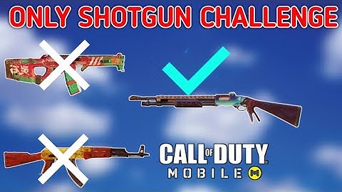 ONLY SHOTGUN CHALLENGE IN COD MOBILE|ONLY SHOTGUN CHALLENGE IN ALCATRAZ CALL OF DUTY MOBILE SEASON 1