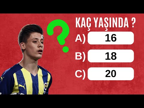 Futbolcularının Yaşını Biliyor musun ? - Futbol Bulmacası