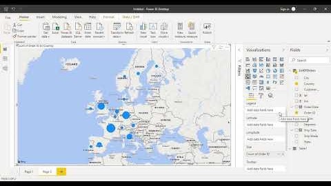 Power BI Tutorial for Beginners 6 - How to Create and Use Maps in Power BI