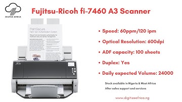 Fujitsu-Ricoh fi-7460 A3 Document Scanner
