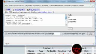 Dreamweaver cs4 - Php/HTML/MySql login system Part1