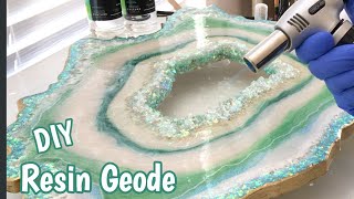 Epoxy Resin Geode Wall Art  DIY  So FUN!