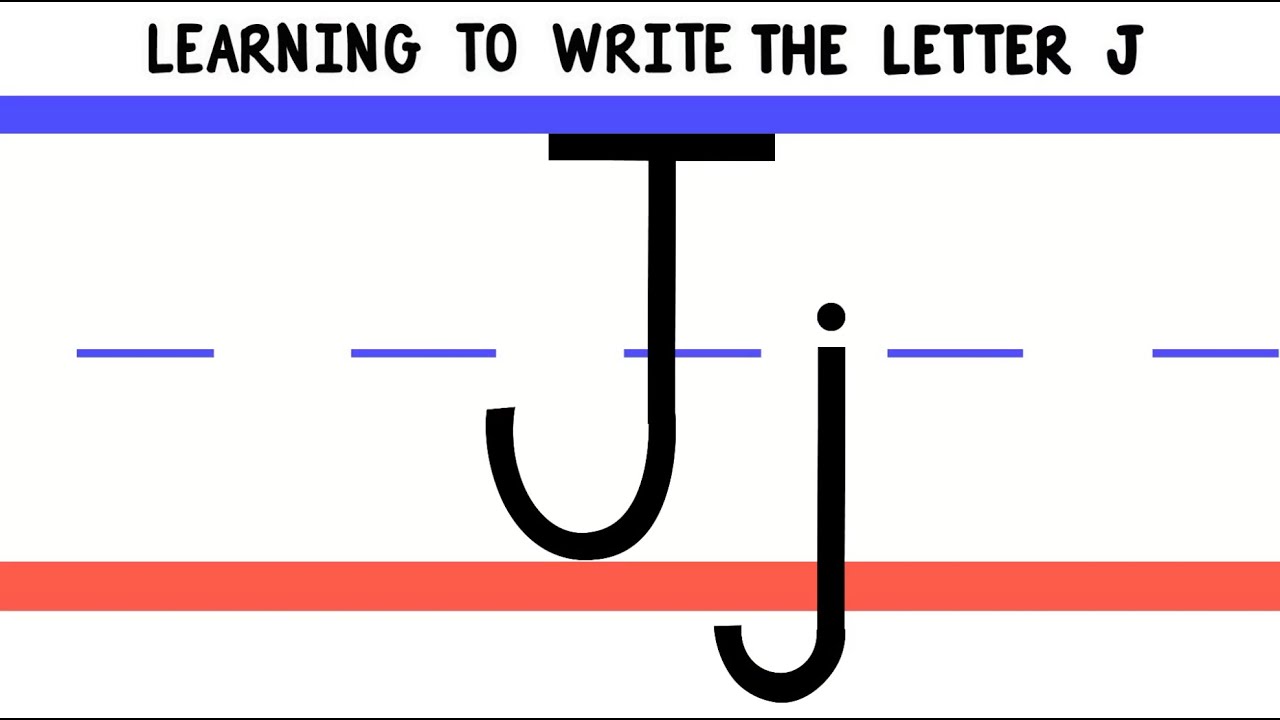 Write the Letter J - ABC Writing for Kids - Alphabet Handwriting by 22ABCtv