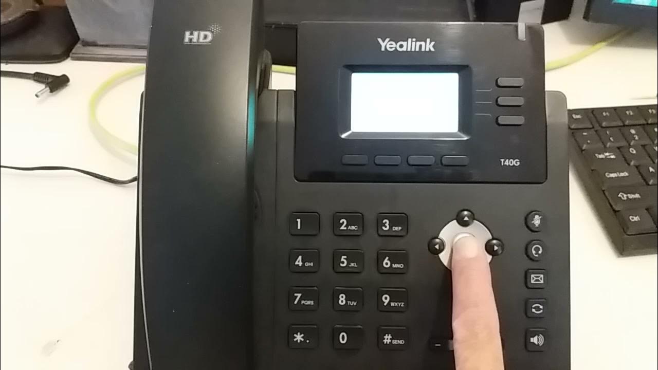 How to factory reset a Yealink T40g IP phone YouTube