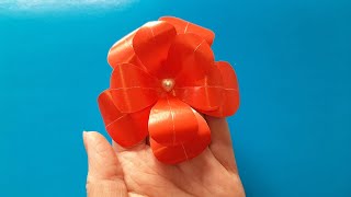 Простой цветок из бумаги на подарок за 5 минут. Easy paper Bow