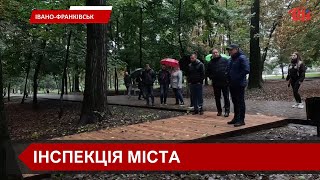 Голова Франківської громади Руслан Марцінків разом із комунальниками перевірив вулиці міста