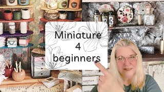 Mini Decor for Beginners | Dollar Tree DIY | Miniatures