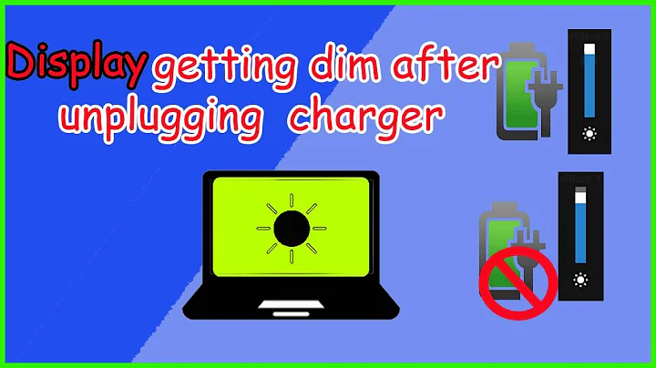 Pc brightness dim Issue after charger unplugging || how to use pc at full brightness🔆