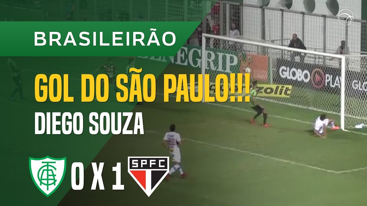 GOL (DIEGO SOUZA) - AMÉRICA-MG X SÃO PAULO - 27/05 ...