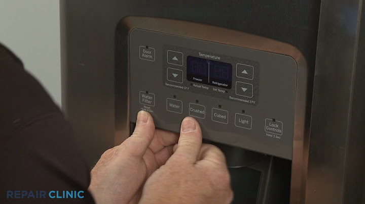 How to turn water dispenser on ge refrigerator