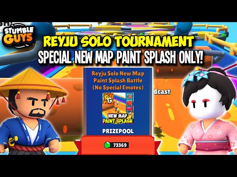 STUMBLE GUYS - REMAKE REYJU Tournament Paint Splash ONLY 80.000 GEMS No SPECIAL Emote!
