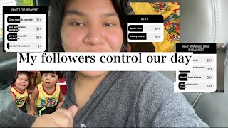 Our followers control our day! 😨 #vlog #challenge