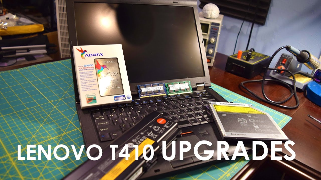 Lenovo Thinkpad T410 Upgrades and Benchmarks 500GB ADATA SSD, 8GB DDR3, New  Battery, and More - YouTube