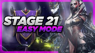 How To Beat Stage 21 Dark Elves Faction Wars | Raid: Shadow Legends