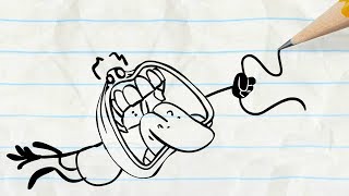 hand off pencilmation cartoons