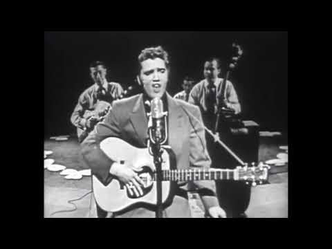 Elvis performing "HEARTBREAK HOTEL" on Stage Show - March 17, 1956