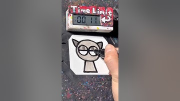 【ASMR】Drawing Gray(Sprunki Pyramixed) in 40 Sec