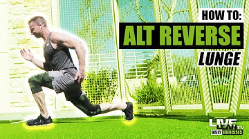How To Do An ALTERNATING REVERSE LUNGE | Exercise Demonstration Video and Guide