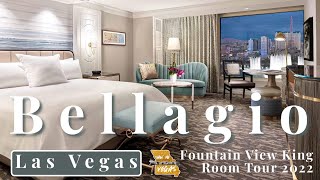 The Remodeled Bellagio Las Vegas Rooms are 🔥!!!   Fountain View King Room Tour 2022