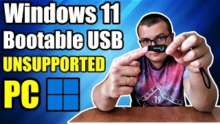 how to create bootable usb drive windows 11 22h2 unsupported pc 2023