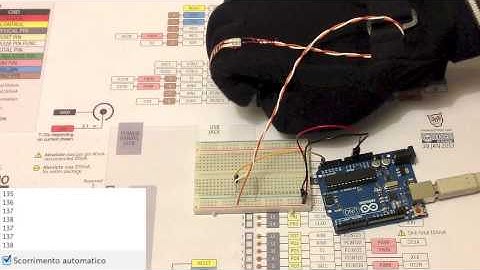 Guanto con sensore di flessione - flex sensor glove