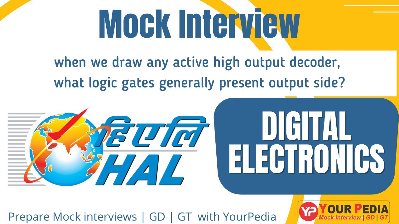 Digital Electronics Mock Interview  | HAL ECE Interview preparation | HAL Interview preparation
